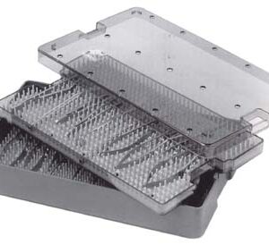 STERILISATION TRAY WITH DOUBLE SILICON MAT